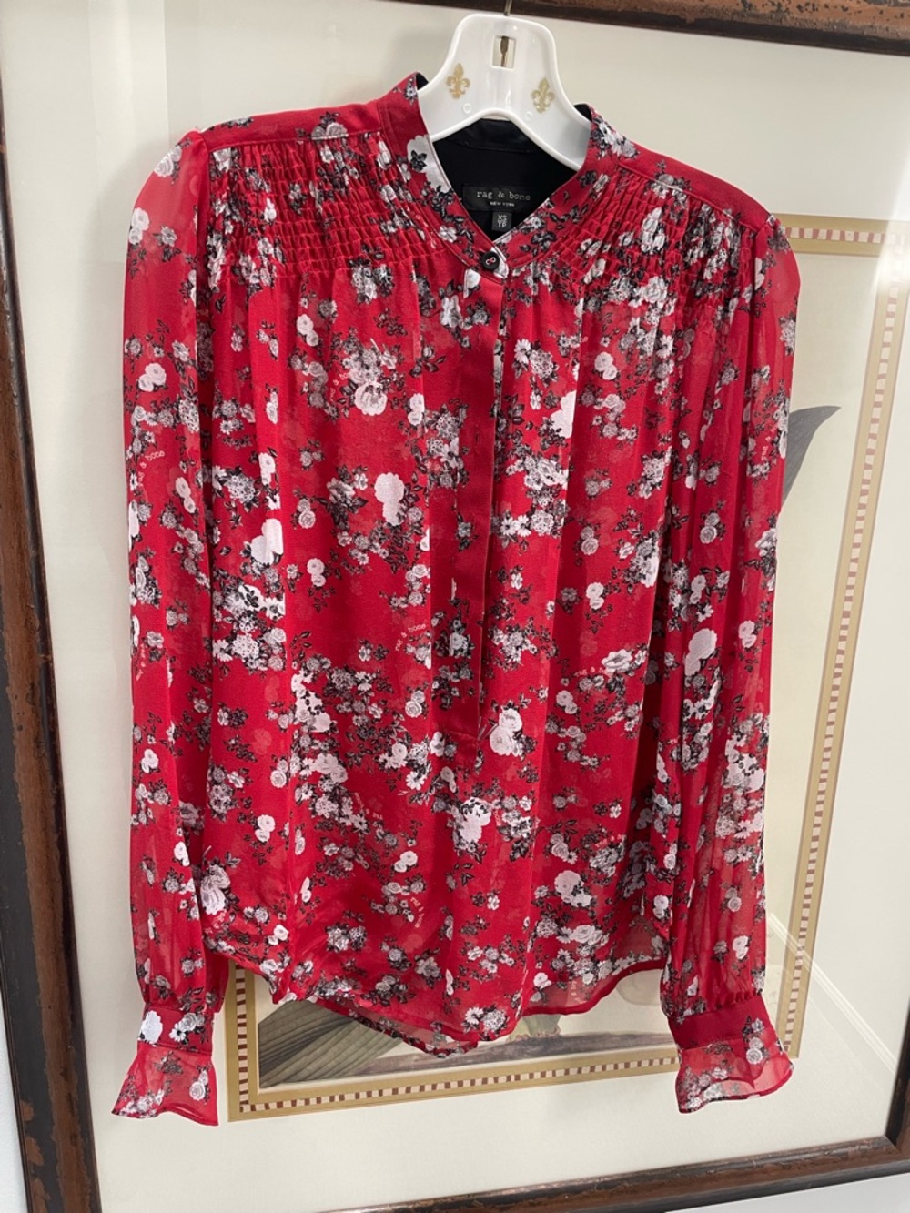 Rag and Bone Sleeve Button-Front Blouse